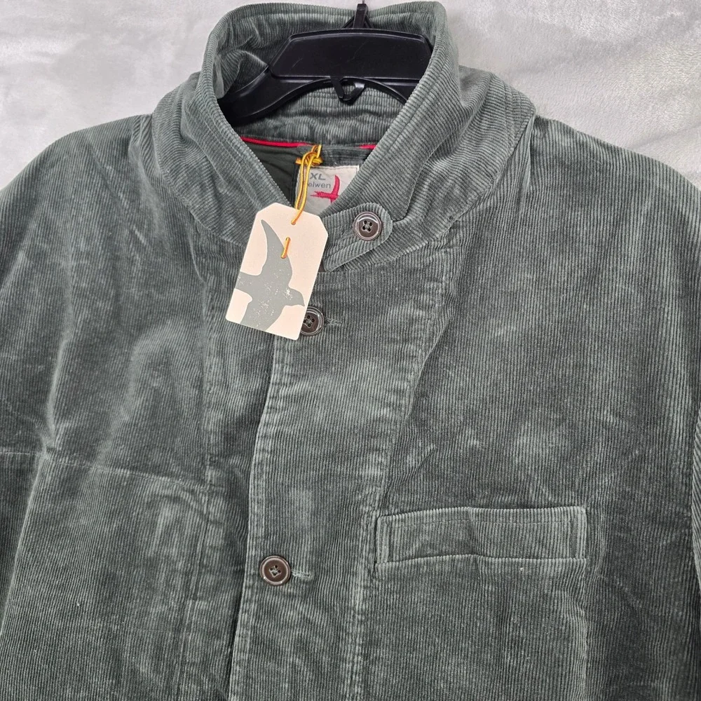 Relwen Cord Trap Blazer Mens‎ XL Green Corduroy Field Jacket Huckberry NEW